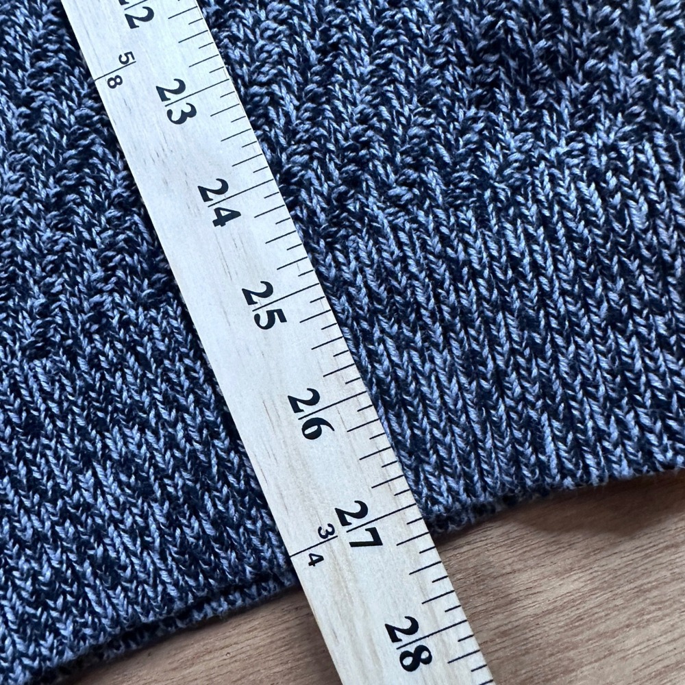 Calvin Klein Jeans Mens Large Gray Marled Quarter Zip Cotton Sweater Pullover - Picture 4 of 7
